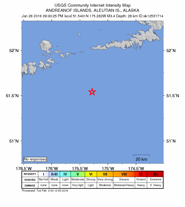 Did You Feel It? map: shaking reported by the public