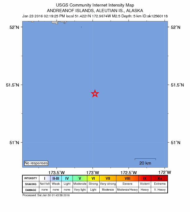 Did You Feel It? map: shaking reported by the public
