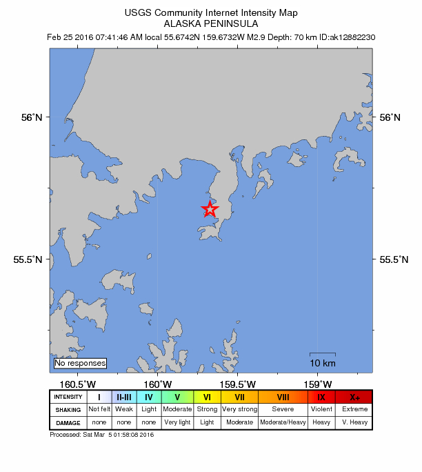 Did You Feel It? map: shaking reported by the public