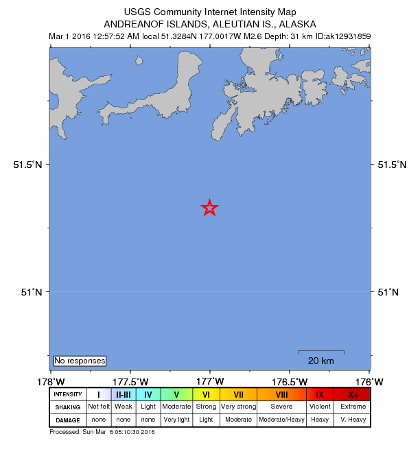 Did You Feel It? map: shaking reported by the public