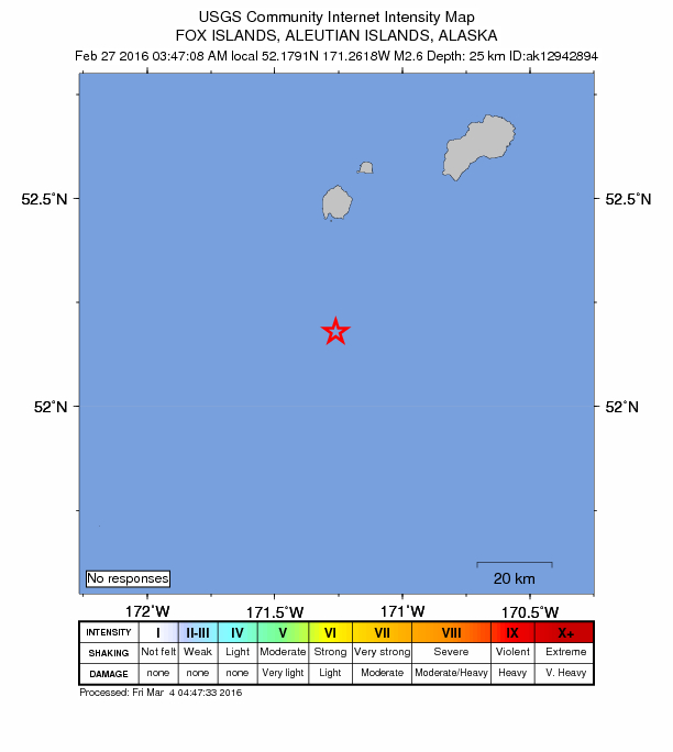 Did You Feel It? map: shaking reported by the public