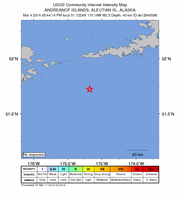 Did You Feel It? map: shaking reported by the public