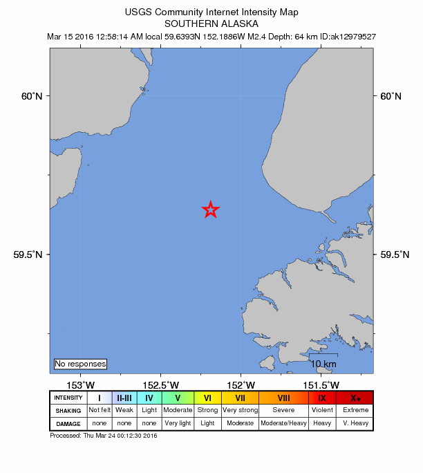 Did You Feel It? map: shaking reported by the public