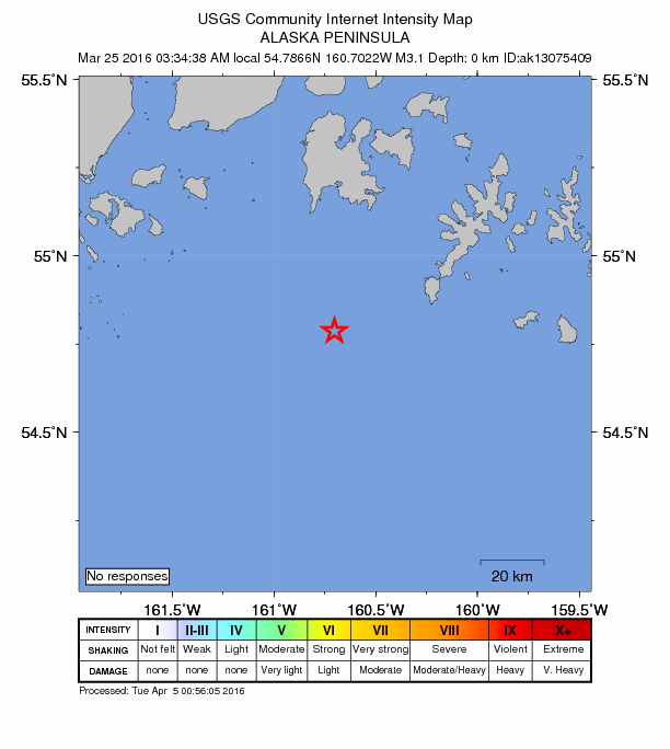 Did You Feel It? map: shaking reported by the public