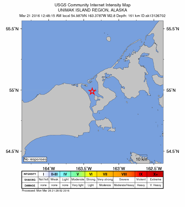 Did You Feel It? map: shaking reported by the public