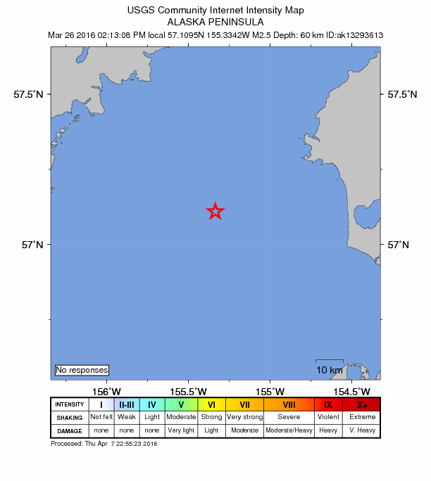 Did You Feel It? map: shaking reported by the public