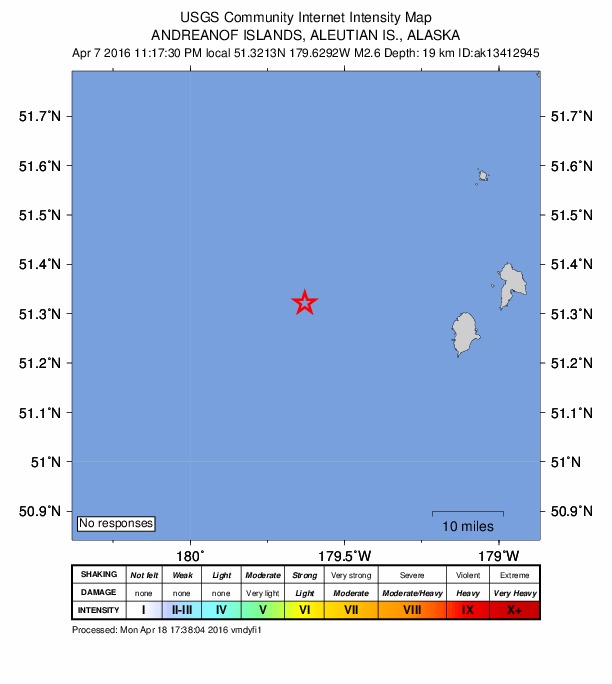Did You Feel It? map: shaking reported by the public