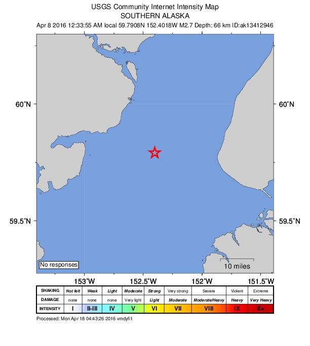 Did You Feel It? map: shaking reported by the public