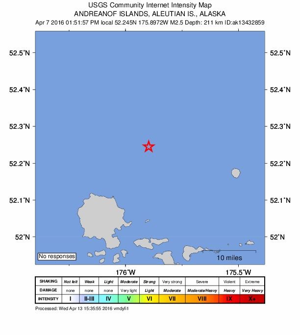 Did You Feel It? map: shaking reported by the public