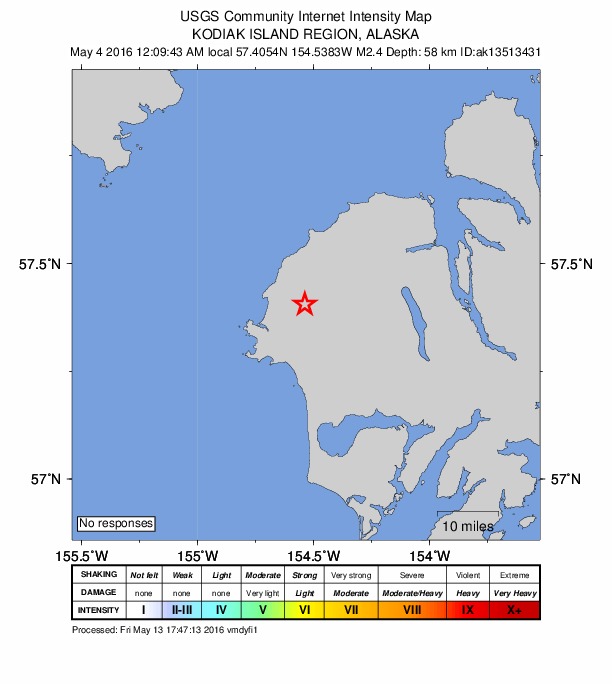 Did You Feel It? map: shaking reported by the public