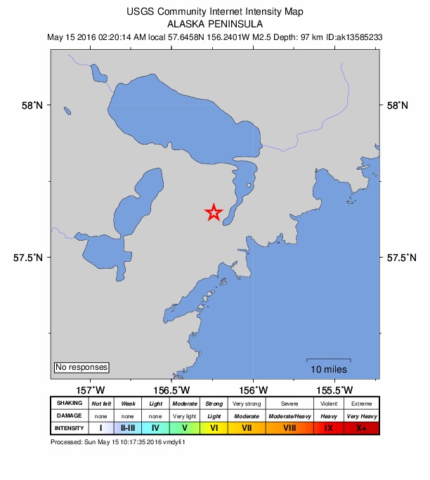 Did You Feel It? map: shaking reported by the public