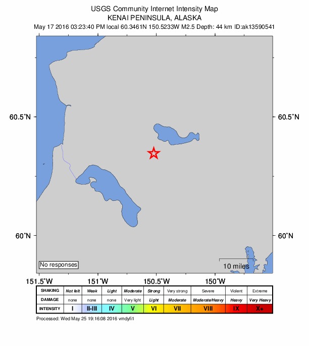Did You Feel It? map: shaking reported by the public