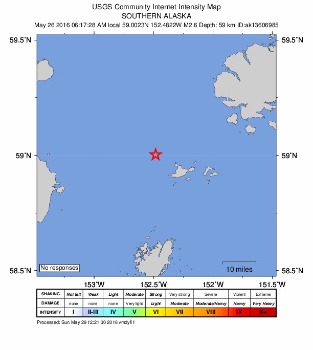 Did You Feel It? map: shaking reported by the public