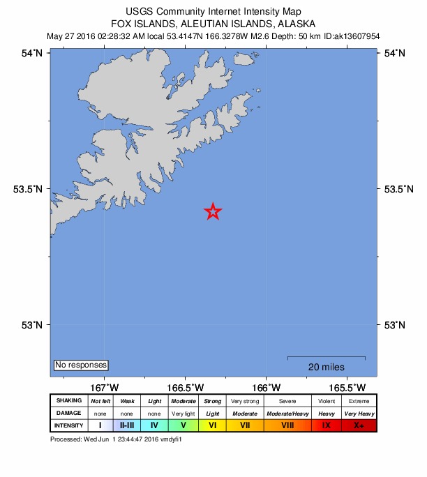Did You Feel It? map: shaking reported by the public