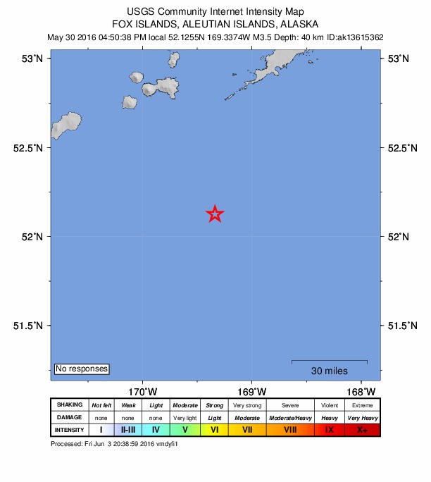 Did You Feel It? map: shaking reported by the public