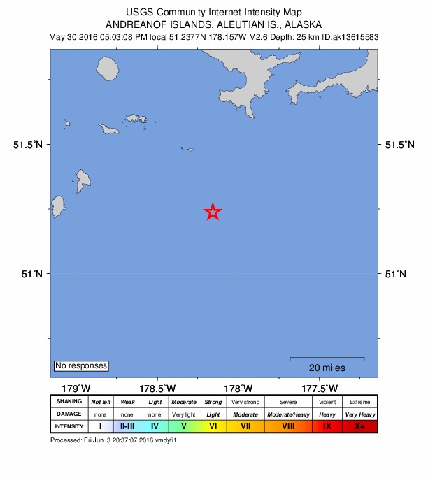 Did You Feel It? map: shaking reported by the public