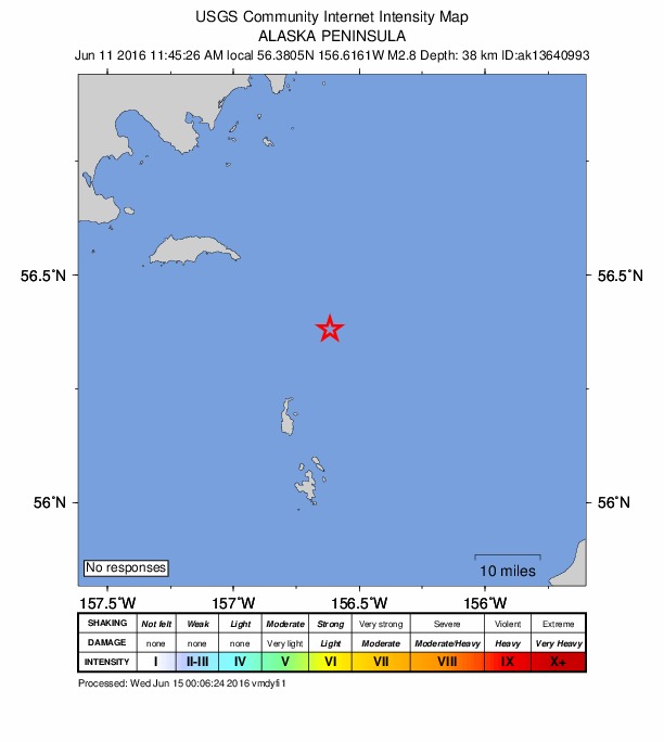 Did You Feel It? map: shaking reported by the public
