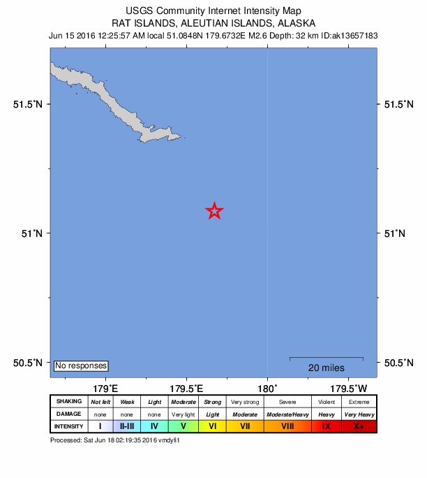 Did You Feel It? map: shaking reported by the public