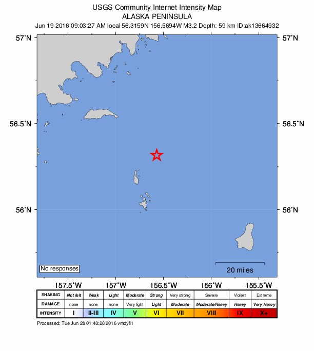 Did You Feel It? map: shaking reported by the public
