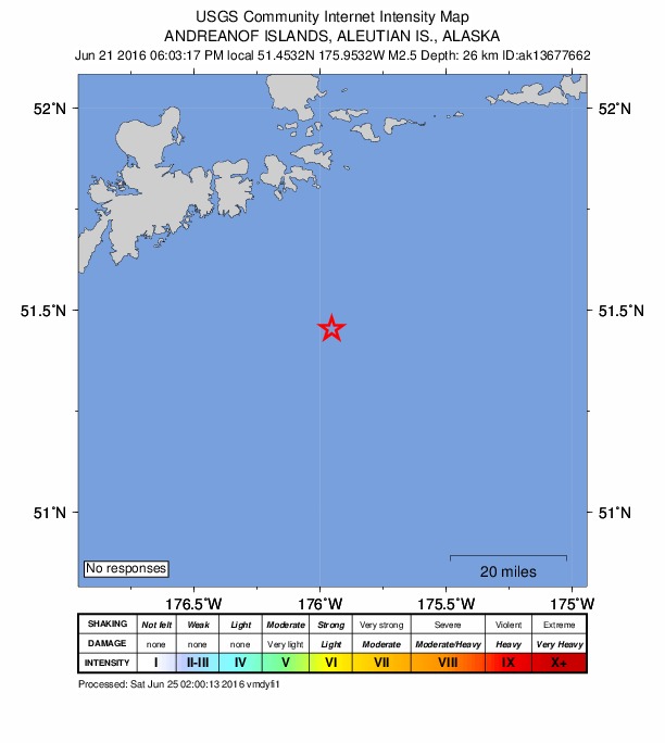Did You Feel It? map: shaking reported by the public