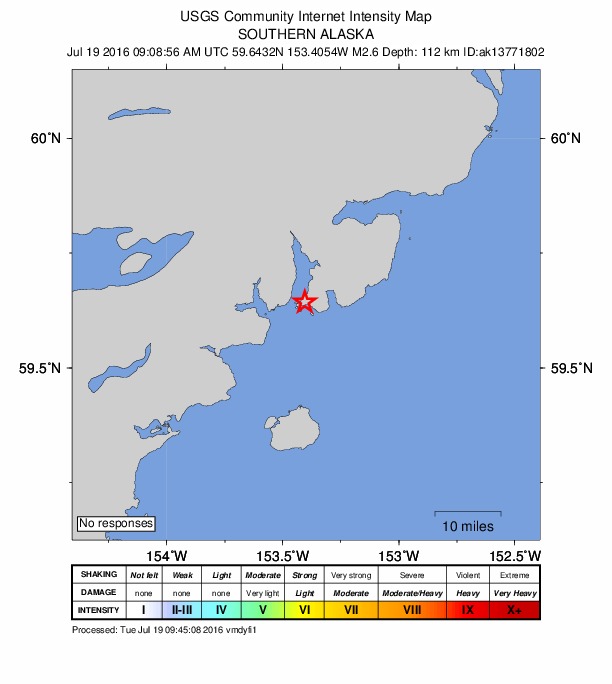 Did You Feel It? map: shaking reported by the public