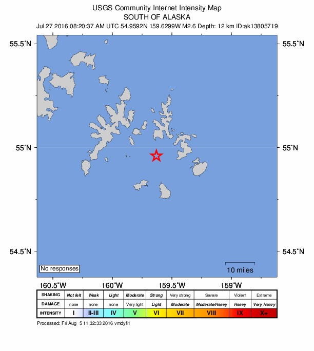 Did You Feel It? map: shaking reported by the public