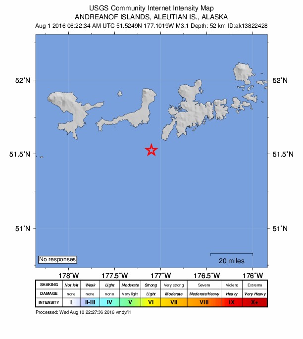 Did You Feel It? map: shaking reported by the public