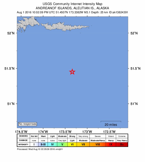 Did You Feel It? map: shaking reported by the public