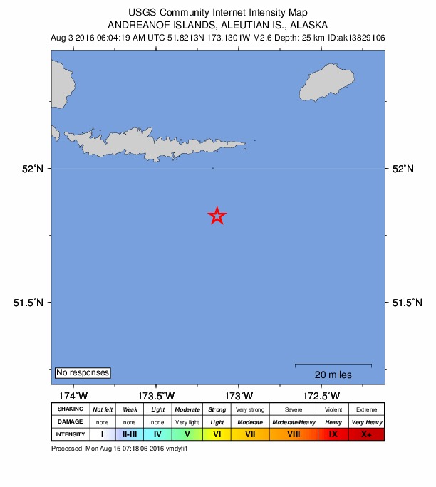 Did You Feel It? map: shaking reported by the public
