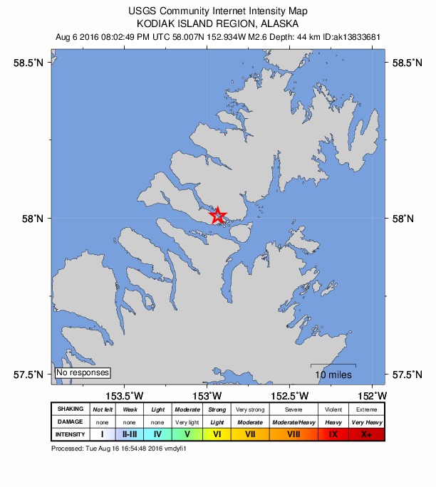 Did You Feel It? map: shaking reported by the public
