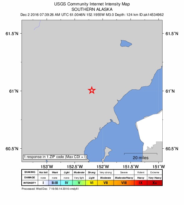 Did You Feel It? map: shaking reported by the public