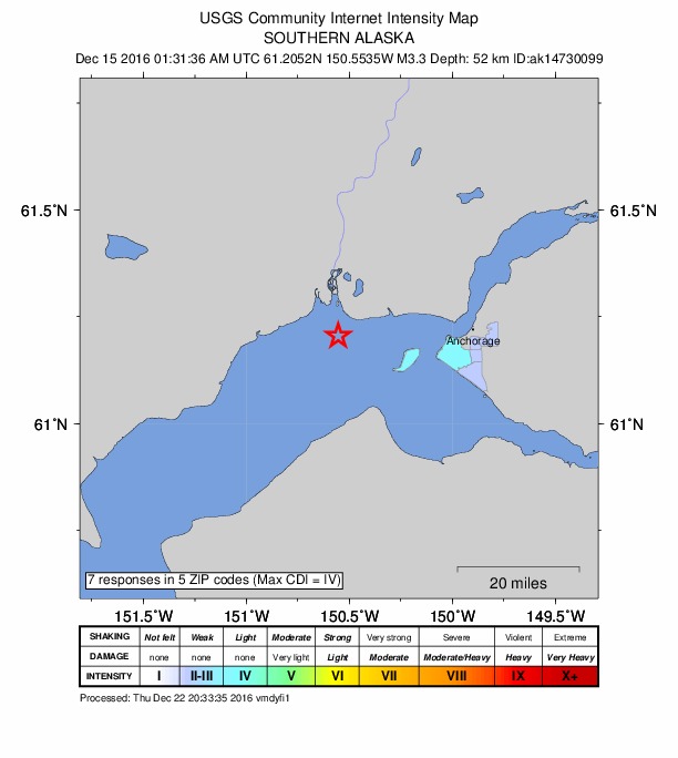 Did You Feel It? map: shaking reported by the public
