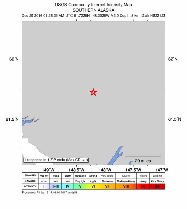 Did You Feel It? map: shaking reported by the public