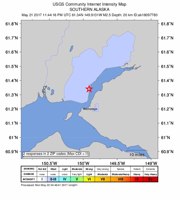 Did You Feel It? map: shaking reported by the public
