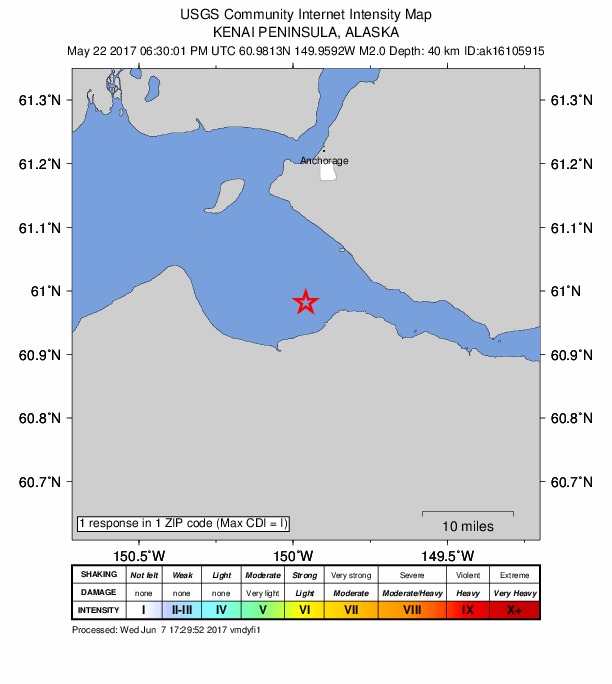 Did You Feel It? map: shaking reported by the public
