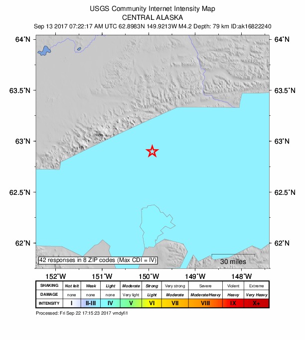 Did You Feel It? map: shaking reported by the public