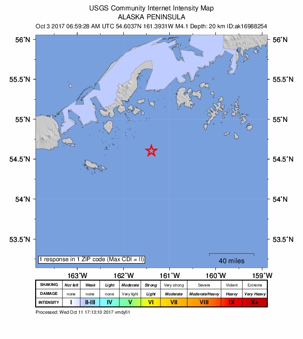 Did You Feel It? map: shaking reported by the public