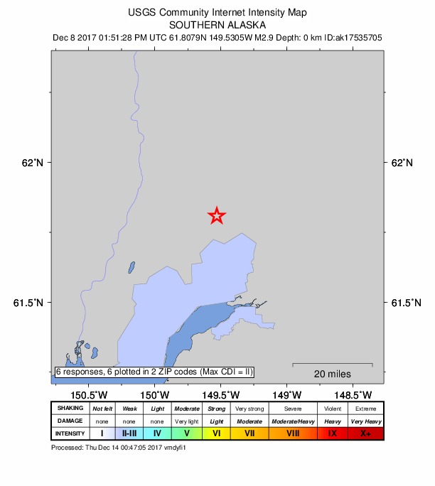 Did You Feel It? map: shaking reported by the public
