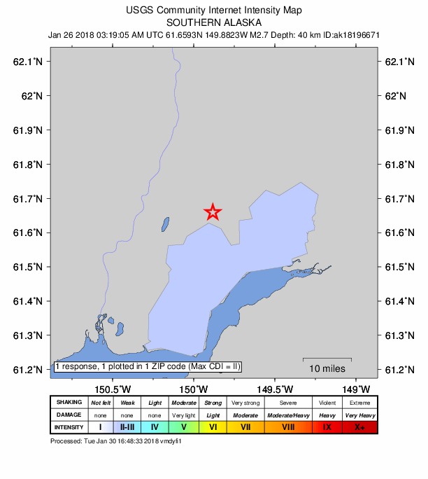 Did You Feel It? map: shaking reported by the public