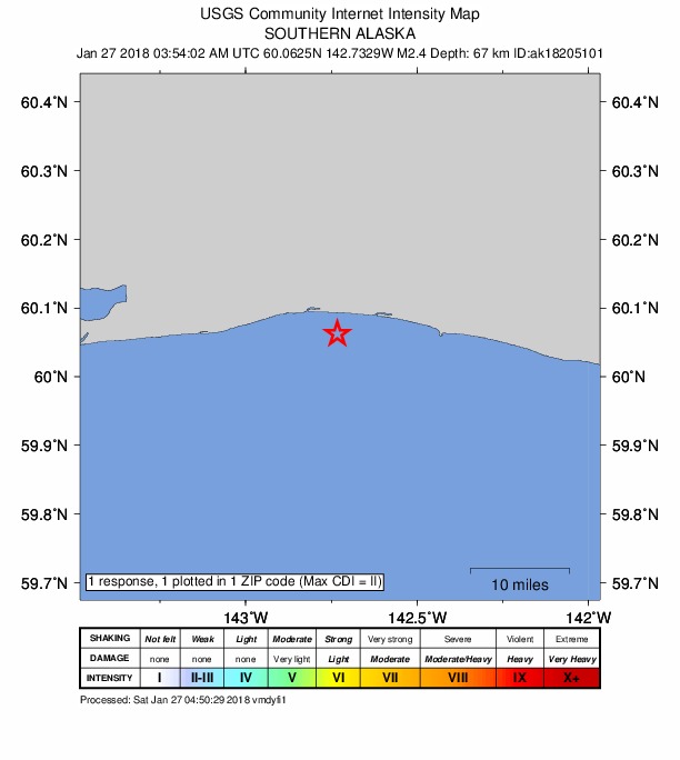 Did You Feel It? map: shaking reported by the public