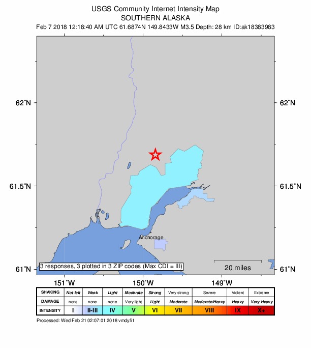 Did You Feel It? map: shaking reported by the public