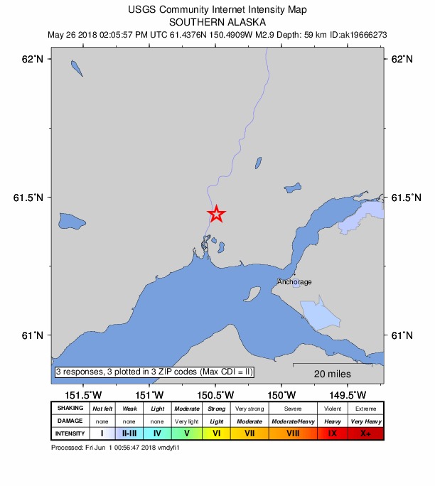 Did You Feel It? map: shaking reported by the public