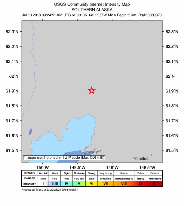 Did You Feel It? map: shaking reported by the public