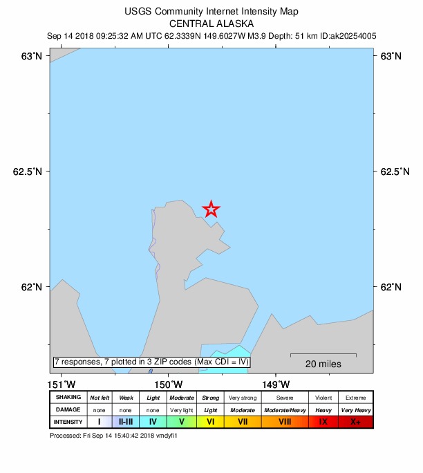 Did You Feel It? map: shaking reported by the public