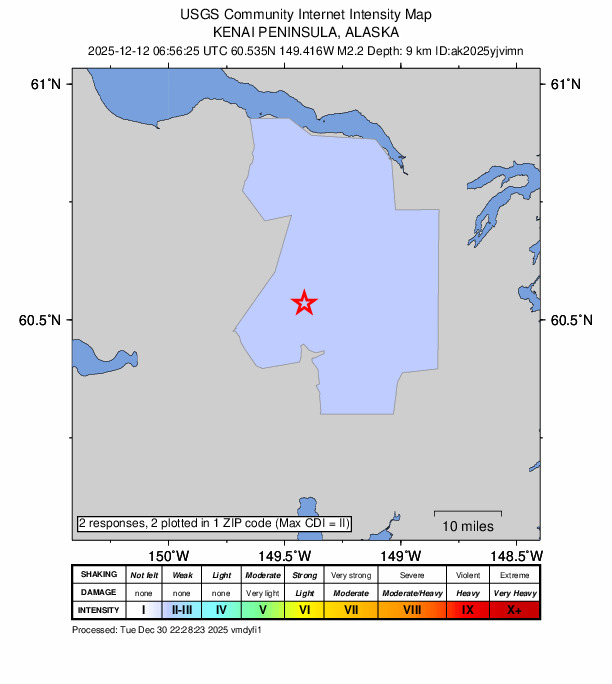 Did You Feel It? map: shaking reported by the public
