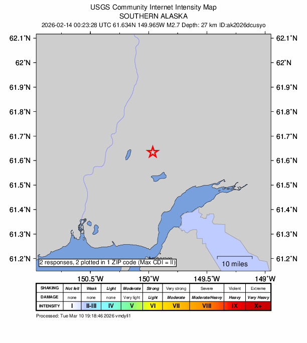 Did You Feel It? map: shaking reported by the public