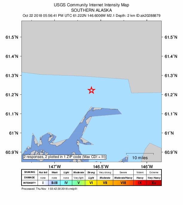 Did You Feel It? map: shaking reported by the public