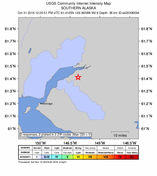 Did You Feel It? map: shaking reported by the public