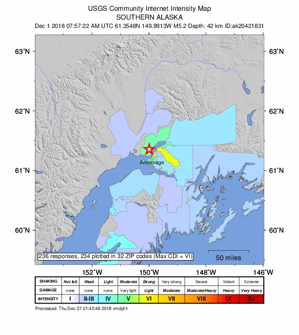 Did You Feel It? map: shaking reported by the public