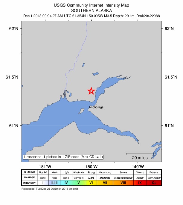 Did You Feel It? map: shaking reported by the public